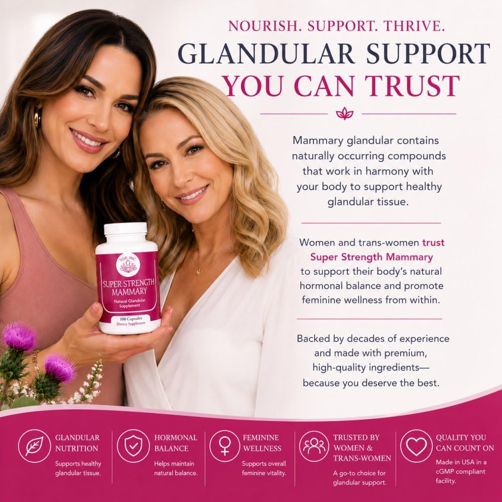 SOR, Inc. Super Strength Mammary Fórmula de Mejora del Pecho, 100 Cápsulas
