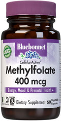 BlueBonnet Nutrition CellularActive Metilfolato 400 mcg con Quatrefolic® - 60 Cápsulas Vegetales