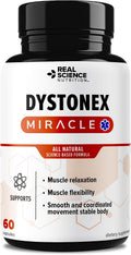 Real Science Dystonex - Complemento alimenticio con Vinitrox y GABA para el bienestar muscular y nervioso, 60 cápsulas