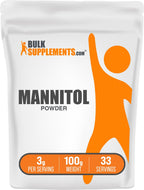 Mannitol Powder - Natural Sweetener, Sugar Substitute, Gluten-Free, 100g
