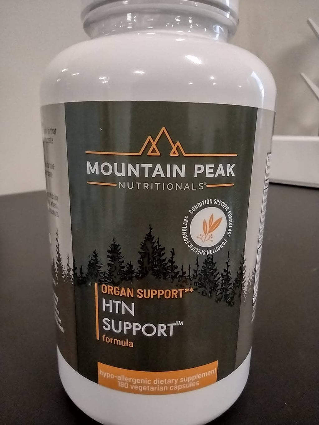 Mountain Peak Nutritionals HTN Support - Suplemento para el corazón y la circulación - Con Rauwolfia, Espino blanco y Magnesio (180 cápsulas vegetarianas)