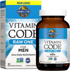 Garden of Life Vitamin Code Raw One for Men - Multivitamínico diario para hombres, 30 cápsulas
