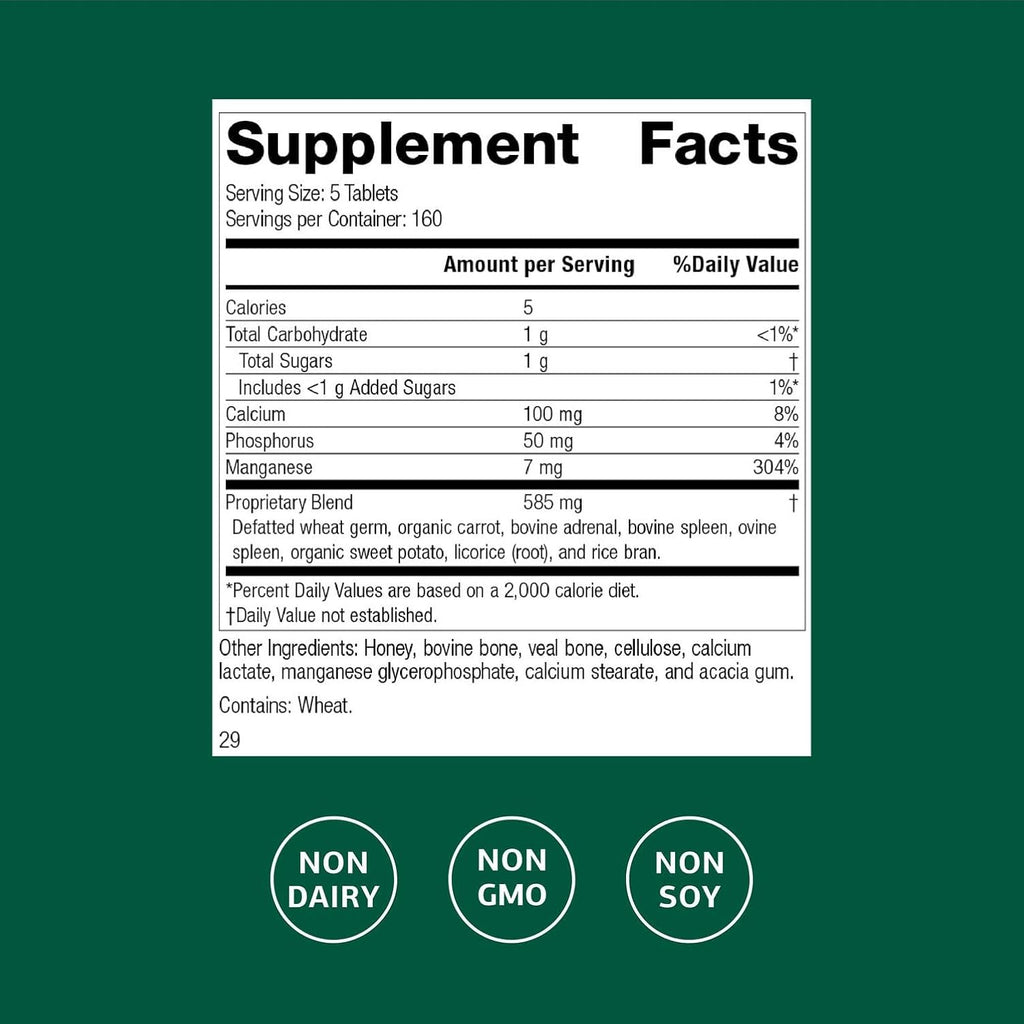 Standard Process Bio-Dent - Suplemento para la Salud Ósea y Dental - 800 Comprimidos