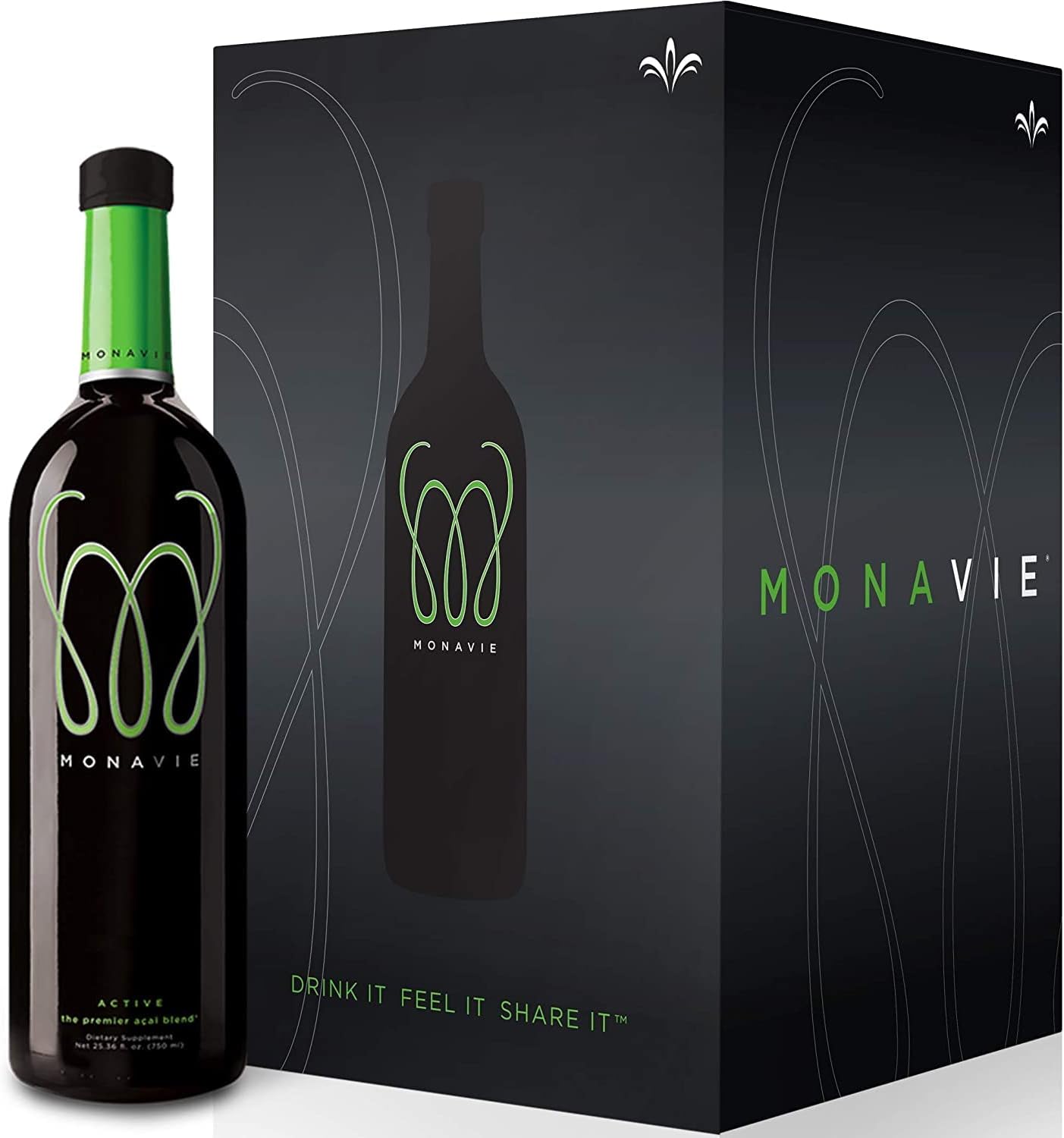 Monavie Active - Liquid Multivitamin with Acai - 4-Bottle Pack (25.3 oz each)