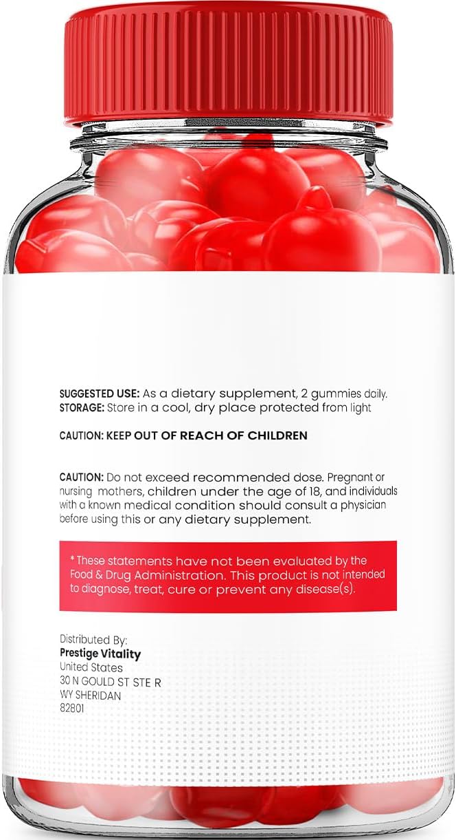 Vital Surge Gummies – Gomitas Avanzadas de Vinagre de Manzana 1000 mg con Vitamina B12 (Paquete de 3 - 180 gominolas)