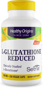 Healthy Origins Setria L-Glutatión 500 mg, 150 Cápsulas Vegetales