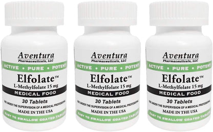 ELFOLATE® 15mg L-Metilfolato - 3 Paquetes – Contribuye al crecimiento de los tejidos maternos durante el embarazo. – Image 1