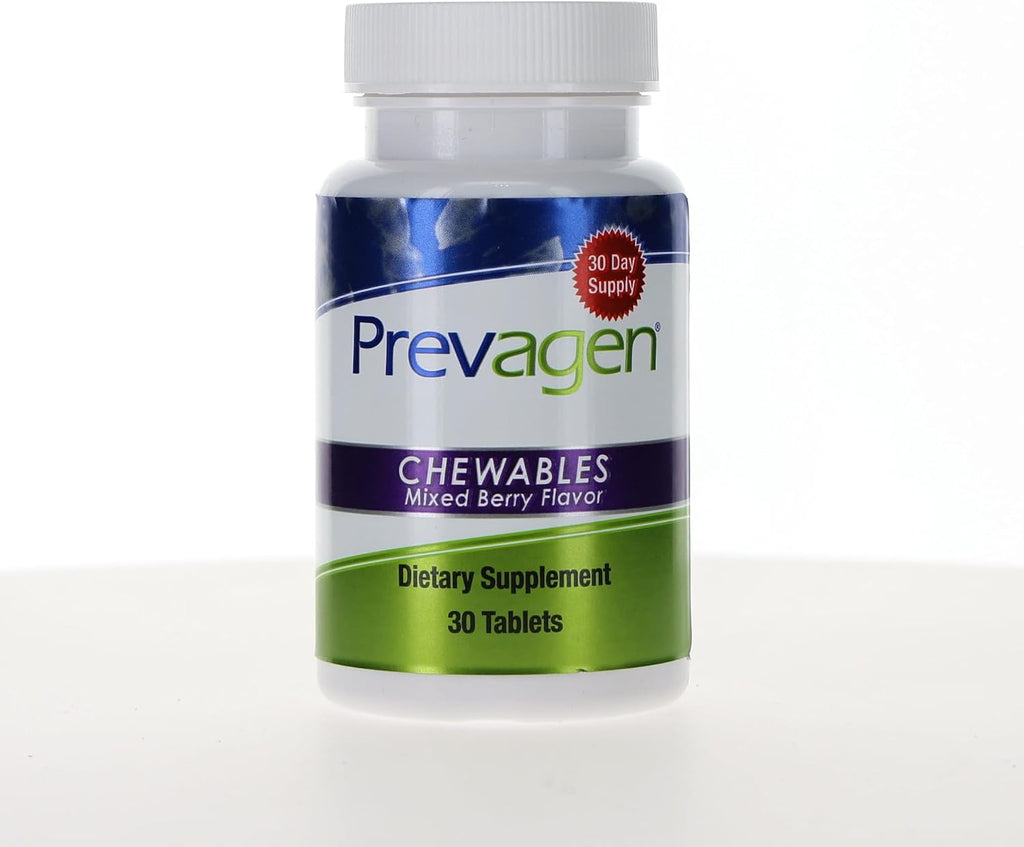 Prevagen Fuerza Regular Masticables Sabor Bayas Mixtas - 30 Comprimidos (Suministro para 1 Mes) | Formulado para tu cerebro | 10 mg de Apoaequorina más Vitamina D3