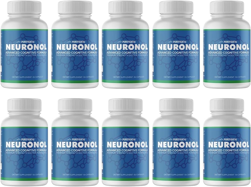Neuronol Fórmula Cognitiva Avanzada - Suplemento para la Función Cerebral, 10 Frascos