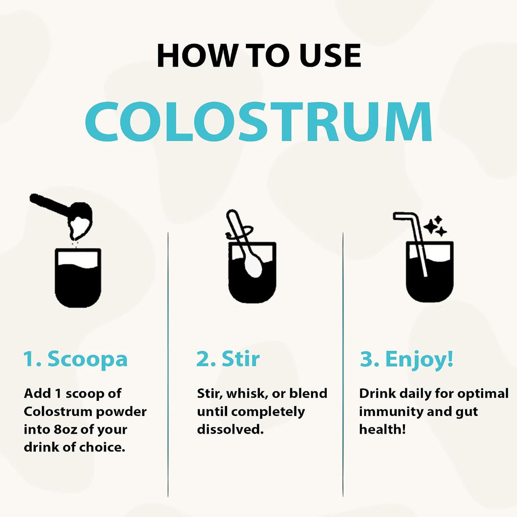 Colostrum™ Premium en Polvo – Salud Intestinal, Inmunidad y Recuperación Muscular | 60 Porciones