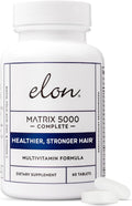 Elon Matrix 5000 Multivitamínico Completo – Cabello, Piel y Uñas – 5000 mcg de Biotina (60 Días)