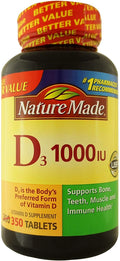 Nature Made Vitamina D3 1000 IU, 350 comprimidos