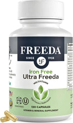 Freeda Maximum Strength Multivitamin – Multivitamínico de Alta Potencia Sin Hierro – 120 Cápsulas