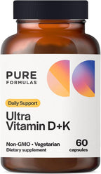 PureFormulas Vitamina D3 + K2 5000 UI - 60 Cápsulas Vegetales