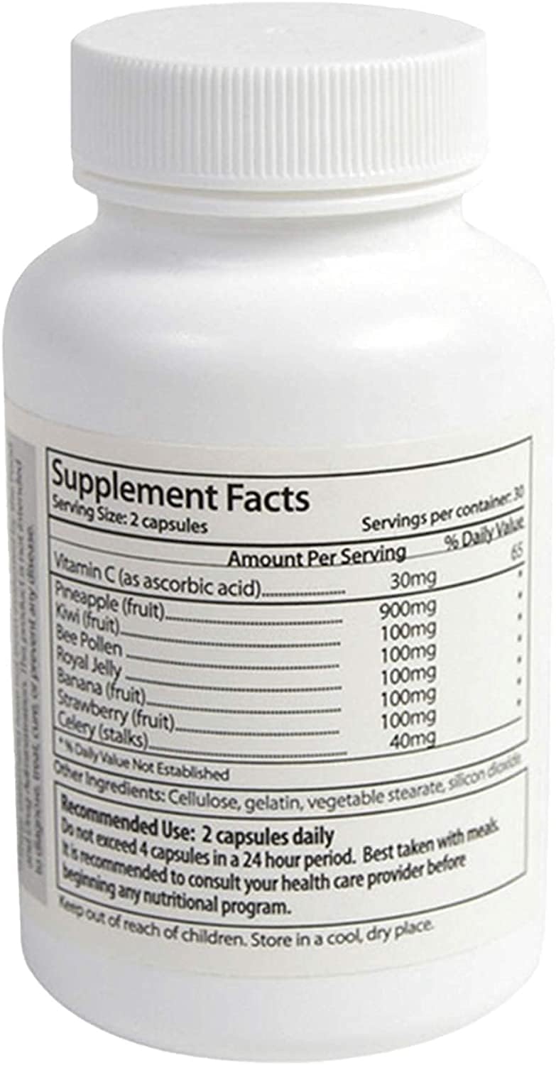 Semenhance - Fórmula masculina con piña y vitamina C - 60 cápsulas