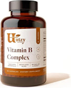 Utzy Naturals Complejo B | Vitaminas B Esenciales con Colina e Inositol | 60 Cápsulas