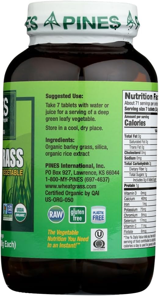 Pines Hierba de Cebada 500 mg 500 Comprimidos