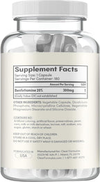 Clear Formulas Benfotiamina 300mg - Alta Absorción