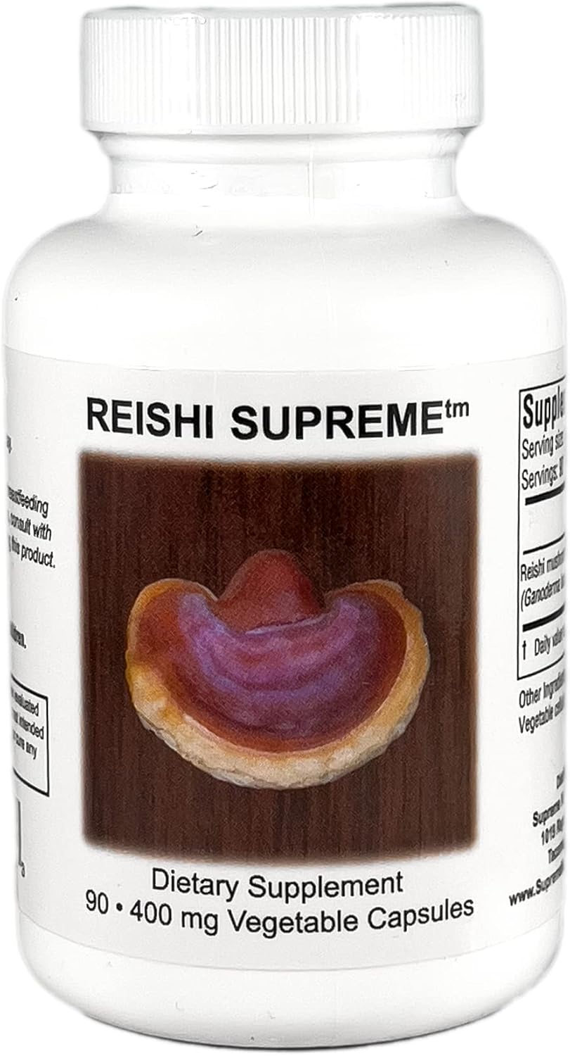 Supreme Nutrition Reishi Supreme, 90 Cápsulas Vegetarianas de Reishi Puro (Pack de 2)