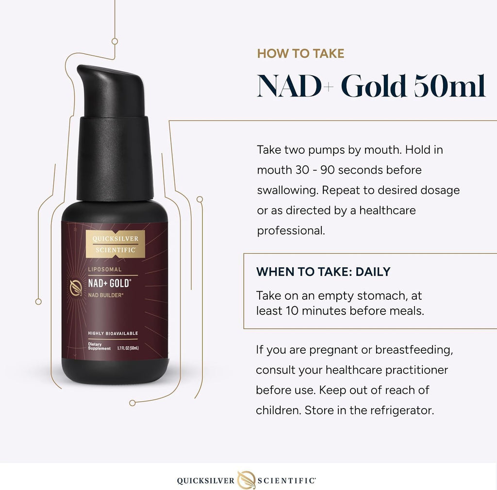 Quicksilver Scientific NAD+ Gold+ 50 ml