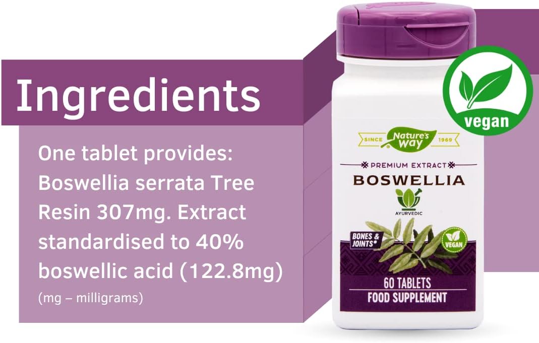 Nature's Way Boswellia Estandarizada - 60 Comprimidos