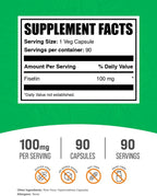 BulkSupplements.com Fisetina 100 mg - 90 Cápsulas Veganas