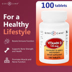 GeriCare Vitamina D3 125 mcg (5.000 UI) - 100 Comprimidos