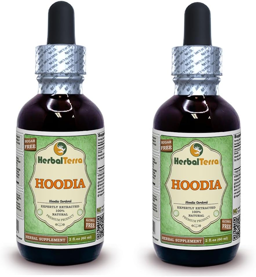 Hoodia (Hoodia Gordonii) Glicerita, Extracto Líquido Sin Alcohol - 5x60 ml