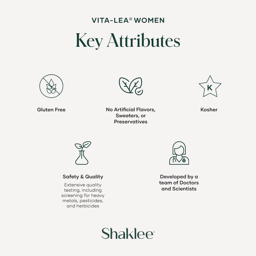 Shaklee Vita-Lea Women Multivitamínico y Multimineral de Alta Potencia para Mujeres - 240 Comprimidos