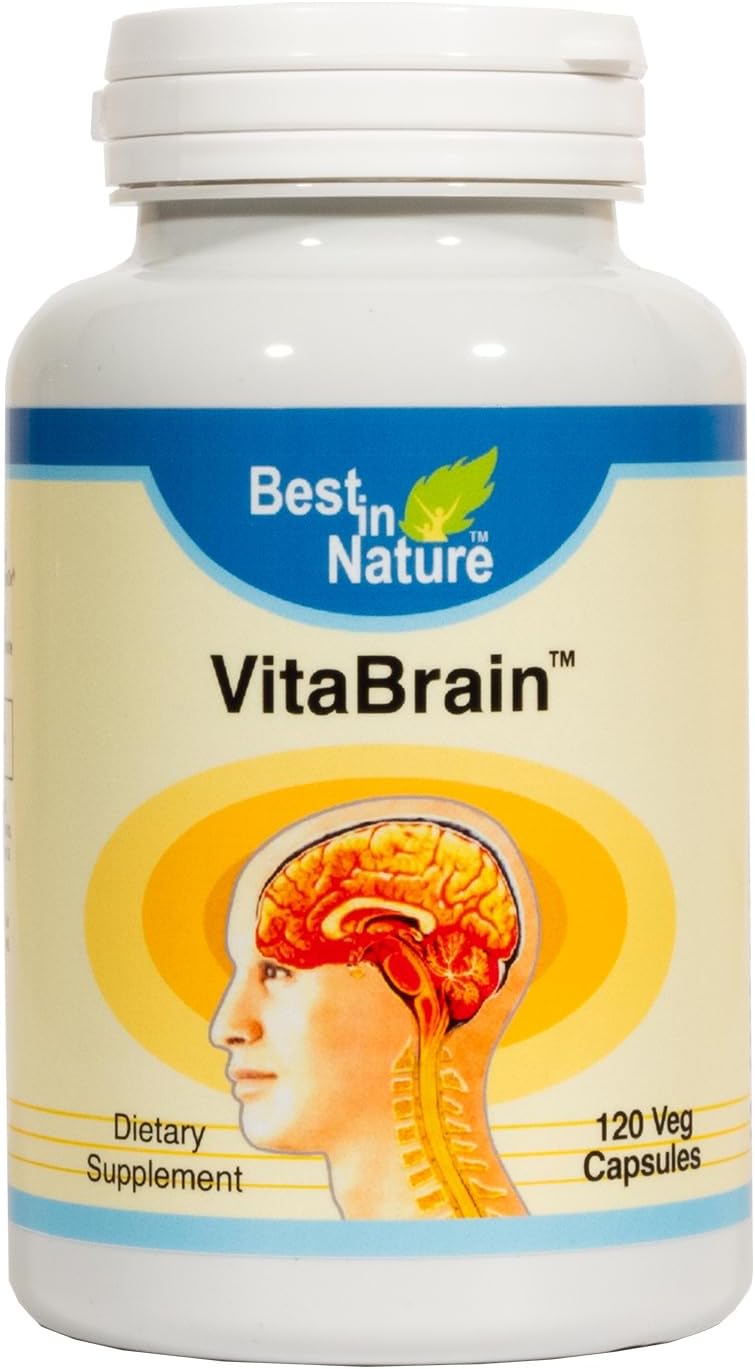 VitaBrain Suplemento de Apoyo Cognitivo, 120 Cápsulas
