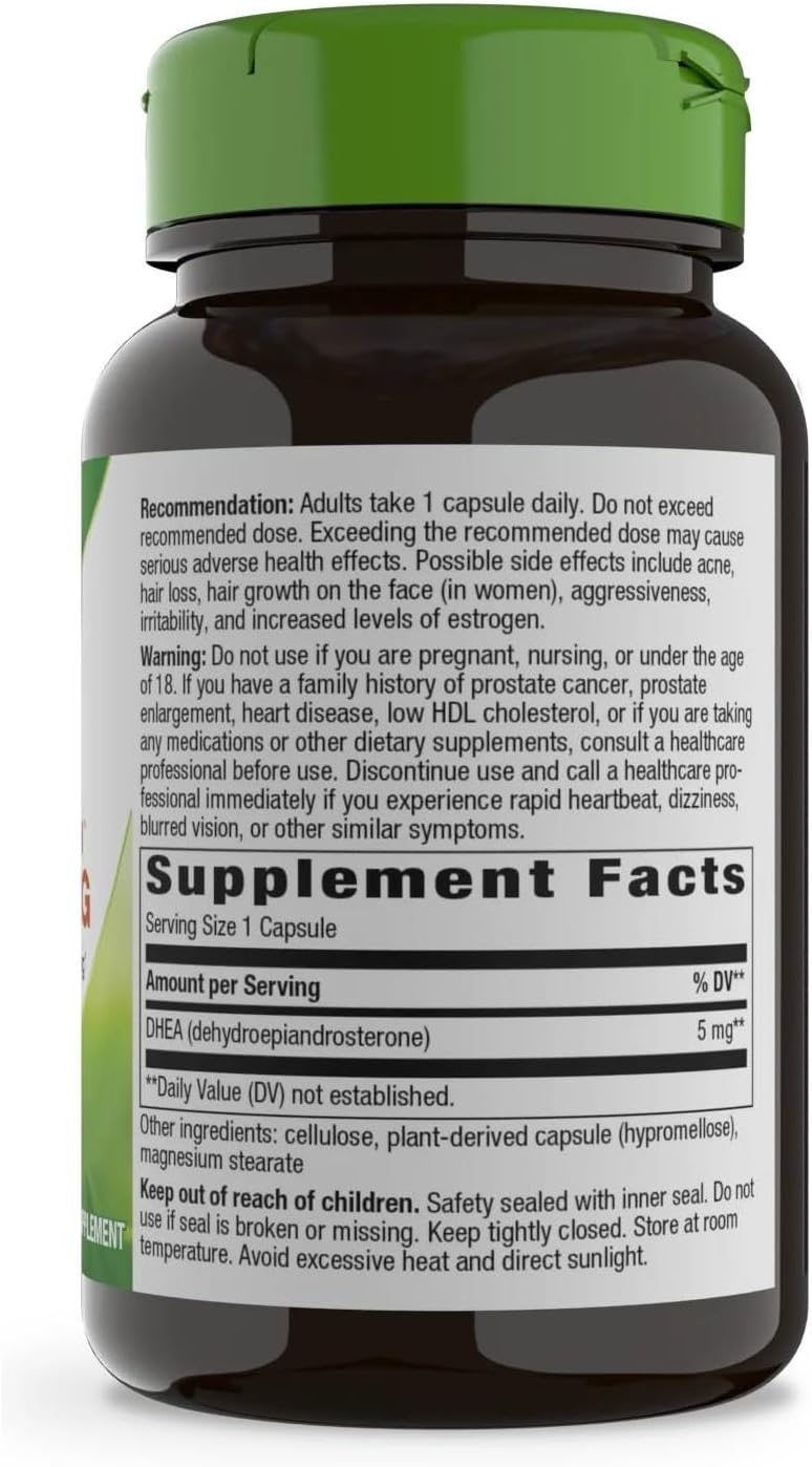 Nature's Way Youthful You DHEA 5 mg – 60 cápsulas veganas