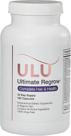 ULULIFE Ultimate Regrow Multivitamin: Healthy Hair, Skin, and Nails - 180 Capsules
