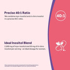 Doctor's Recipes Inositol para Mujeres, Myo-Inositol y D-Chiro Inositol 2050mg por Dosis, Mezcla 40:1, 60 Cápsulas Veganas