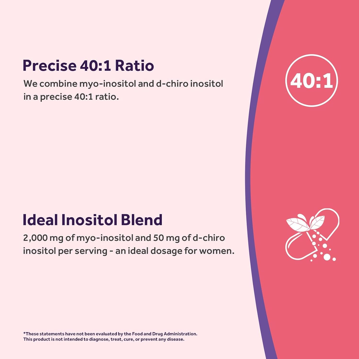 Doctor's Recipes Inositol para Mujeres, Myo-Inositol y D-Chiro Inositol 2050mg por Dosis, Mezcla 40:1, 60 Cápsulas Veganas