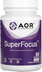 AOR SuperFocus - Complemento para Concentración y Energía Mental (60 Cápsulas)