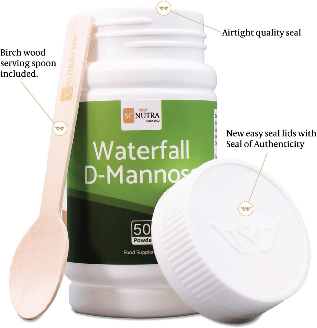 Waterfall D-Mannose Powder - 100% Pure Birch - 50g