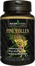 Comprimidos de Polen de Pino Orgánico 60 uds. – Pared Celular Rota, Cosecha Silvestre