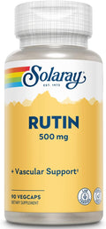 SOLARAY Rutina - 500 mg por ración, Suplemento de Bioflavonoides, Salud Vascular y Circulación - 90 Cápsulas Veganas