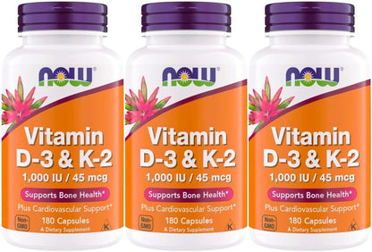 Now Foods Vitamina D3 y K2, 1000 UI / 45 – El mantenimiento de los niveles normales de calcio en sangre (vitamina – Image 7