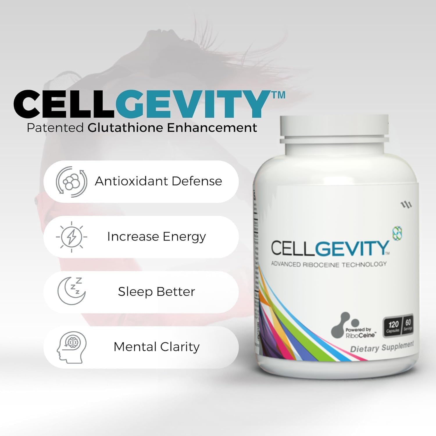 Cellgevity, Advanced Riboceine Technology, 120 Cápsulas Vegetales, 60 Dosis