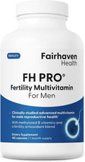 FH Pro for Men - Suplemento de Fertilidad Masculina con L-carnitina, Zinc y CoQ10 | 180 Cápsulas