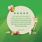 Natures Craft Kids Multivitamin Gummies - Multivitamínico Infantil en Gominolas con Vitaminas A, C, D3, E, B6 y B12, Zinc y Yodo - Fórmula Masticable para la Salud Infantil - 60 Recuento