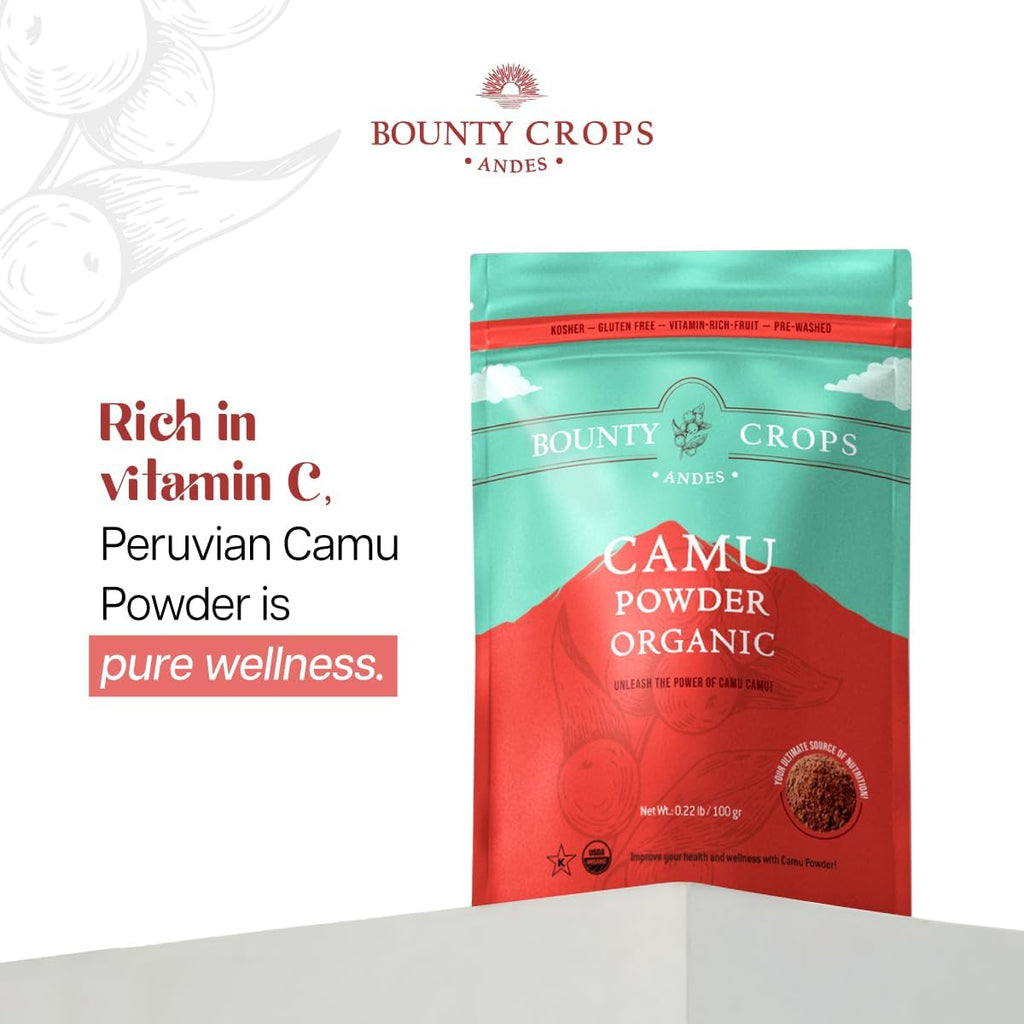 Bounty Crops Camu Camu en Polvo Orgánico (100 g)