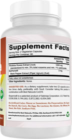 Rhodiola Rosea con Bioperine 1000mg - 120 Cápsulas Veggie