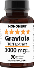 Graviola 10:1 Extract - 1000 mg por Dosis - 90 Cápsulas