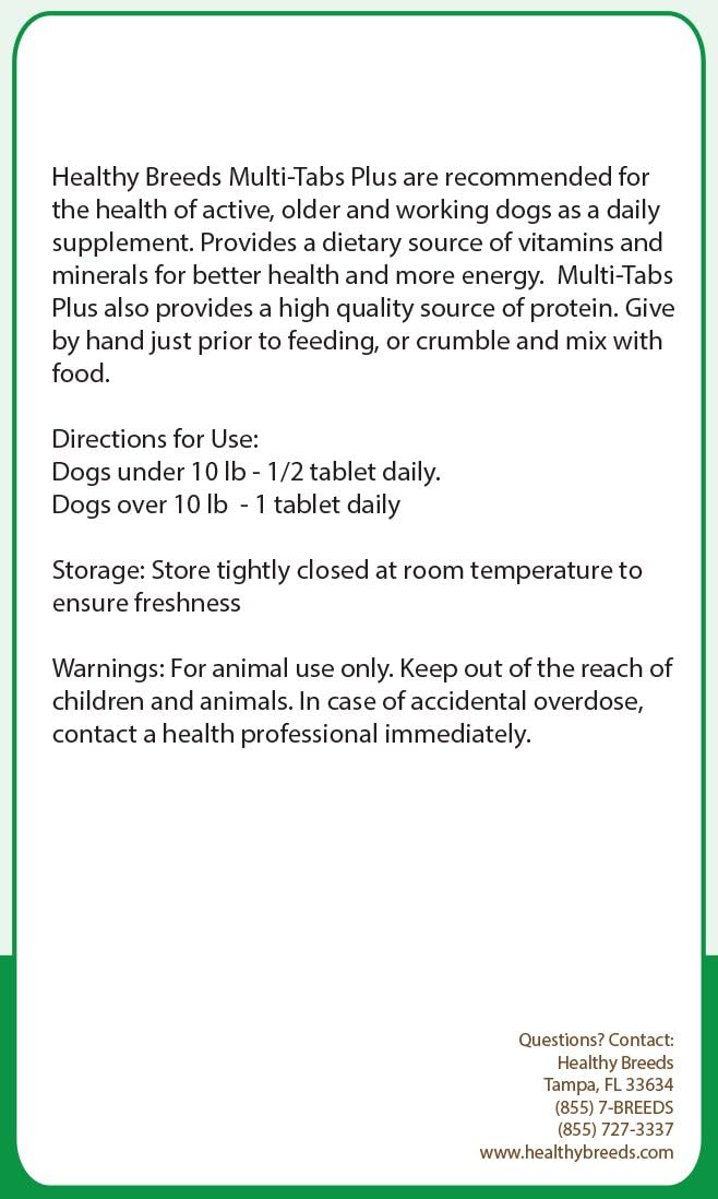 Healthy Breeds Chow Chow Multi-Tabs Plus Comprimidos Masticables 365 unidades