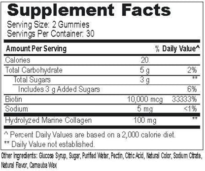PERFORMANCE INSPIRED Nutrition Collagen + – Biotina (D-biotina) : forma activa de la vitamina B7, necesaria para – Image 6
