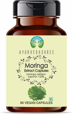 Extracto de Moringa 500mg - 60 Cápsulas Vegetarianas | Moringa Oleifera | 100% Natural | Vegano | Sin Gluten