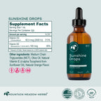 Mountain Meadow Herbs Sunshine Drops - Gotas de Vitamina D3 Vegana (118ml)