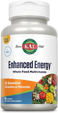 KAL Enhanced Energy - Whole Food Multivitamin for Men & Women, 60 VegTabs